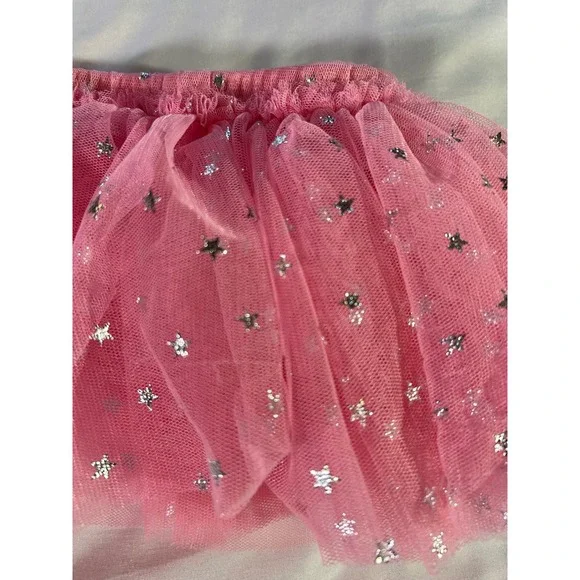 The Children's Place Baby Girls Ballerina Bodysuit Tutu Tights 0-3M Pink White - Picture 4 of 8
